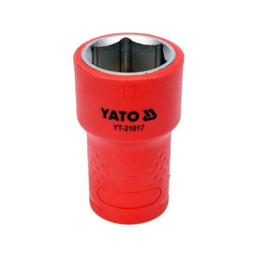 Yato Szigetelt hatszögű dugófej 3/8" 17mm (YT-21017) Yato Szigetelt hatszögű dugófej 3/8" 17mm (YT-21017)