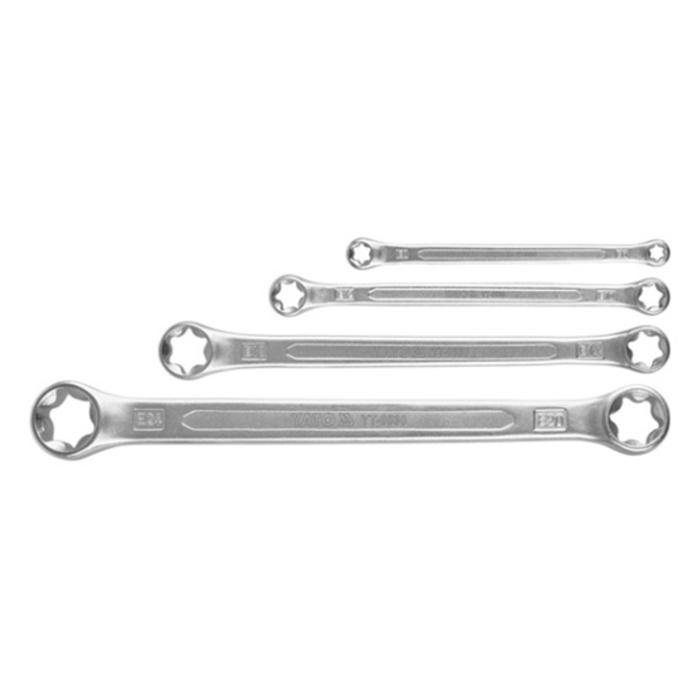 Yato Csillagkulcs készlet 4 részes torx fejjel E6-E24 (YT-0530)