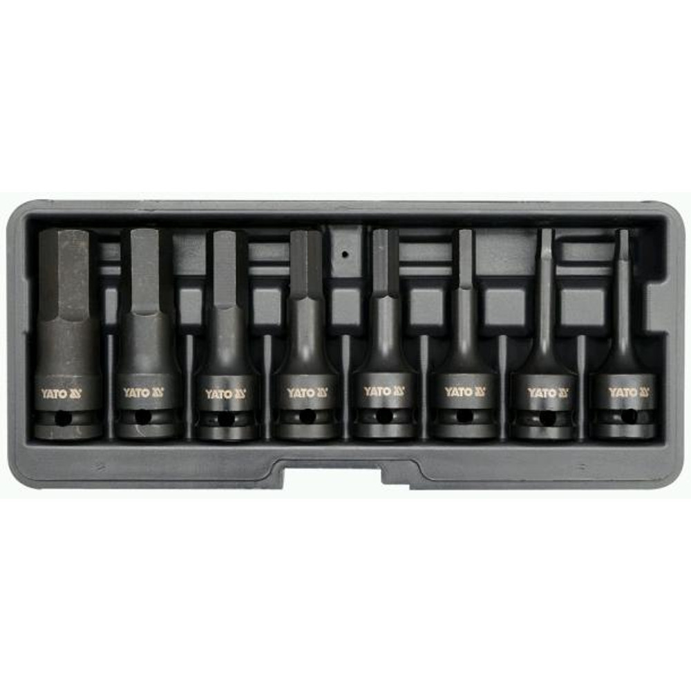 Yato Imbusz gépi dugókulcs készlet 1/2" 8db-os (YT-1066) Yato Imbusz gépi dugókulcs készlet 1/2" 8db-os (YT-1066)