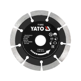 Yato Gyémánt vágókorong 125 x 2,0 x 10 x 22,2 mm szegmentált (YT-59962)