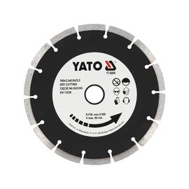 Yato Gyémánt vágókorong 180 x 2,5 x 8,0 x 22,2 mm szegmentált (YT-6004) Yato Gyémánt vágókorong 180 x 2,5 x 8,0 x 22,2 mm szegmentált (YT-6004)