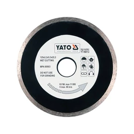 Yato Gyémánt vágókorong 125 x 2,2 x 5,3 x 22,2 mm folytonos (YT-6013) Yato Gyémánt vágókorong 125 x 2,2 x 5,3 x 22,2 mm folytonos (YT-6013)