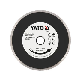 Yato Gyémánt vágókorong 180 x 2,5 x 5,3 x 22,2 mm folytonos (YT-6014) Yato Gyémánt vágókorong 180 x 2,5 x 5,3 x 22,2 mm folytonos (YT-6014)