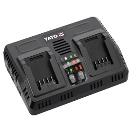 Intelligens akkumulátor dupla töltő 18 V  (YT-828501) Intelligens akkumulátor dupla töltő 18 V  (YT-828501)