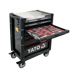 Yato szerszámos kocsi szerszámokkal 157 részes (YT-55308) Yato szerszámos kocsi szerszámokkal 157 részes (YT-55308)