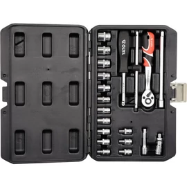 Yato Dugókulcs készlet racsnis hajtókarral 1/4" 20db-os (YT-14491)