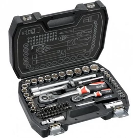 Yato Dugókulcs készlet racsnis hajtókarral 1/2" 1/4" 72 db-os (YT-38782)