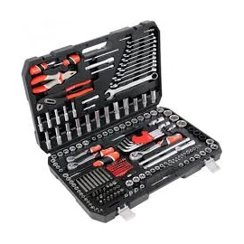 Yato Dugókulcs készlet racsnis hajtókarral 1/2", 3/8" 1/4" és szerszámkészlet  225 db-os (YT-38941)