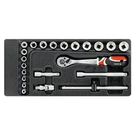 Yato Dugókulcs készlet 22 részes 3/8" (fiókbetét) YT-5542