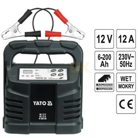 Yato Elektronikus akkumulátor töltő 12A (YT-8302) Yato Elektronikus akkumulátor töltő 12A (YT-8302)