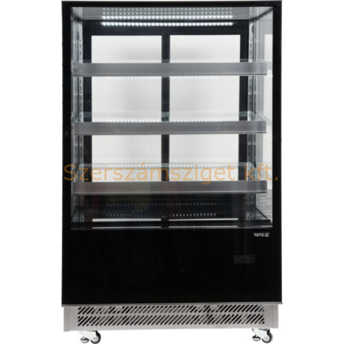 Üveges hűtőszekrény 400l-es 90x80x144cm