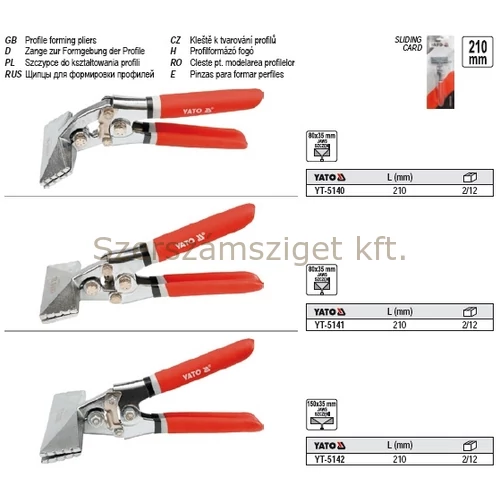 Yato Profilformázó hajlított 210 mm (YT-5140)