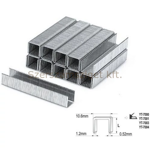 Yato Tűzőkapocs 10x10,6mm (YT-7024)